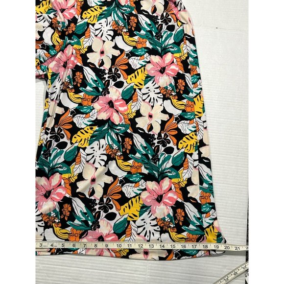 Layne Bryant Floral‎ Wide Leg Culottes Elastic Waist Pockets Size 14/16 - Picture 3 of 10